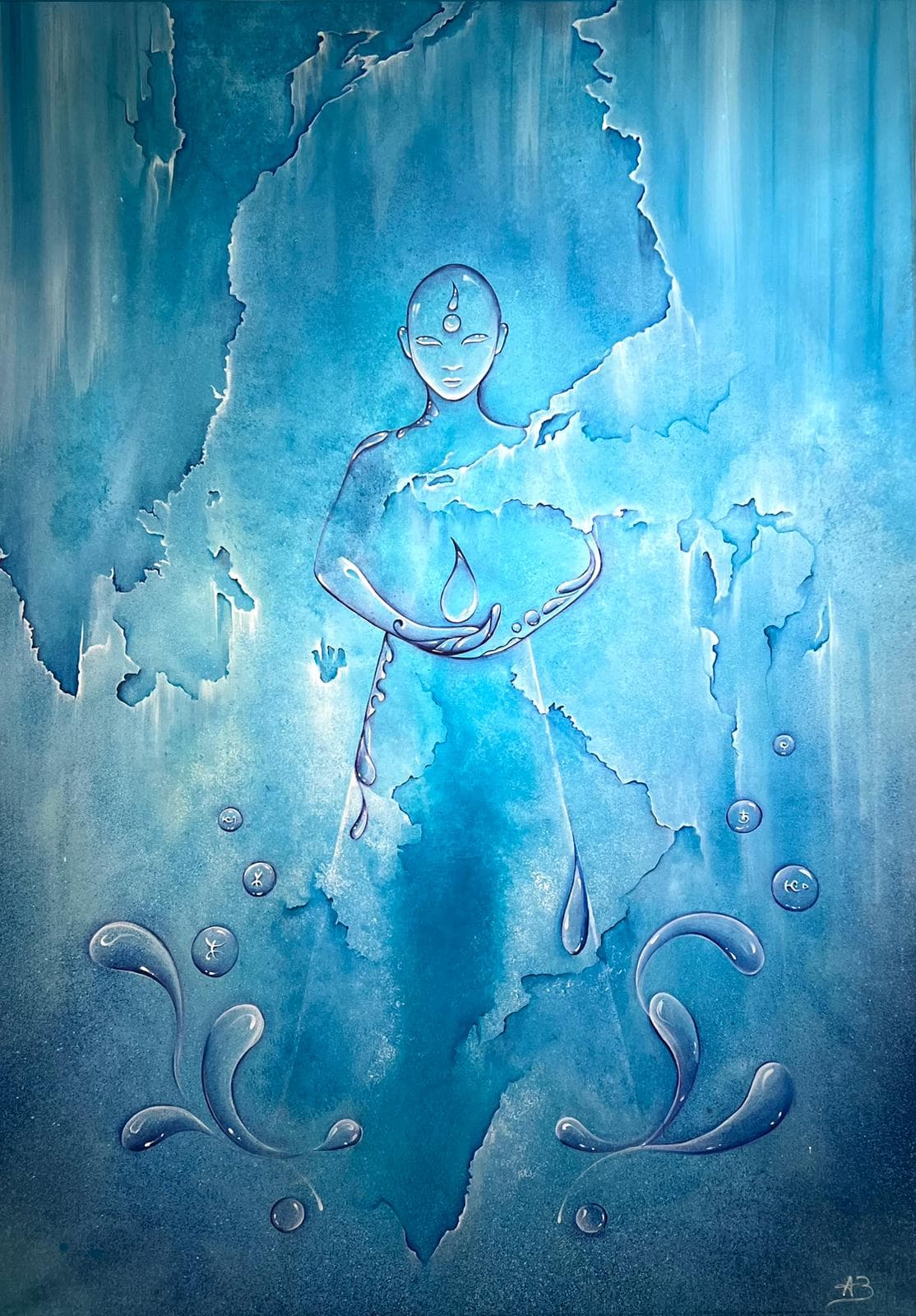 Peinture contemporaine d'un artiste Liberty Art