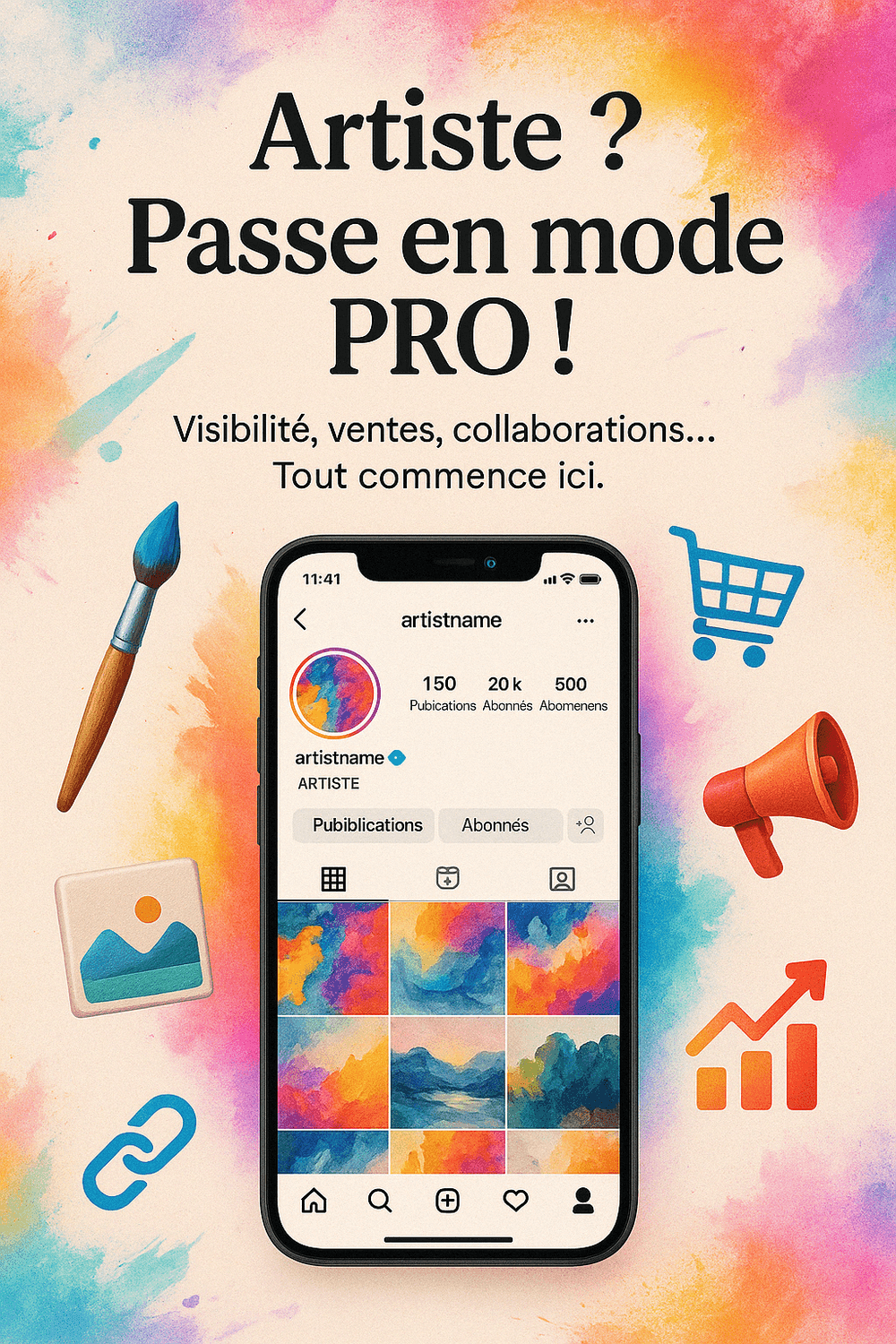 Visuel de la conférence sur la visibilité grâce aux réseaux sociaux